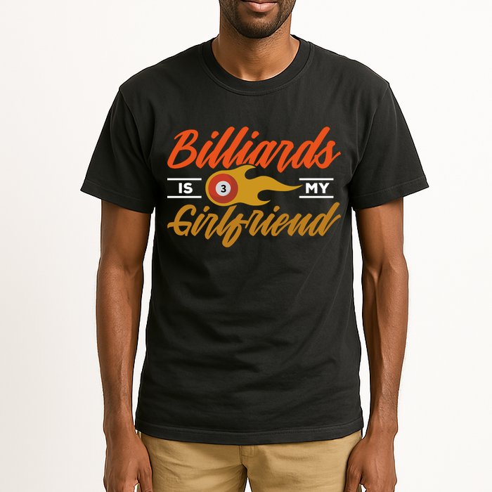 Father's Day Billiards Is My Girlfriend Pool Player Gift For Dad Tall T-Shirt