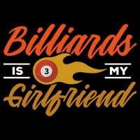 Father's Day Billiards Is My Girlfriend Pool Player Gift For Dad 16 in Basic Backpack