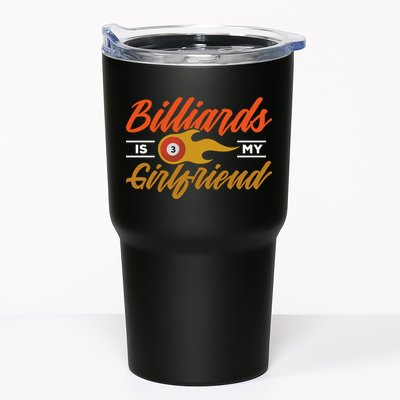 Father's Day Billiards Is My Girlfriend Pool Player Gift For Dad Tumbler