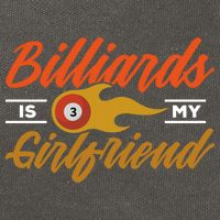 Father's Day Billiards Is My Girlfriend Pool Player Gift For Dad Cotton Canvas Backpack