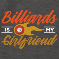 Father's Day Billiards Is My Girlfriend Pool Player Gift For Dad Vector Backpack