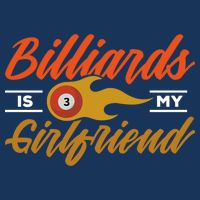Father's Day Billiards Is My Girlfriend Pool Player Gift For Dad Infant Baby Jersey Bodysuit