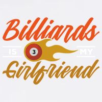 Father's Day Billiards Is My Girlfriend Pool Player Gift For Dad Garment-Dyed Sweatshirt