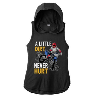 Funny Dirt Bike Design For Boy Girl Motorbike Racing Ladies PosiCharge Tri-Blend Wicking Draft Hoodie Tank