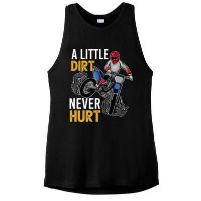 Funny Dirt Bike Design For Boy Girl Motorbike Racing Ladies PosiCharge Tri-Blend Wicking Tank