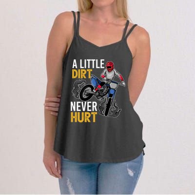 Funny Dirt Bike Design For Boy Girl Motorbike Racing Women's Strappy Tank