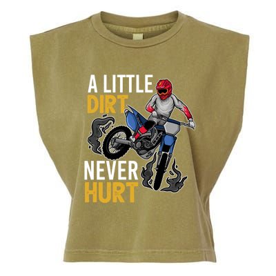 Funny Dirt Bike Design For Boy Girl Motorbike Racing Garment-Dyed Women's Muscle Tee