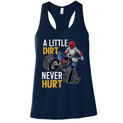 Funny Dirt Bike Design For Boy Girl Motorbike Racing Women's Racerback Tank