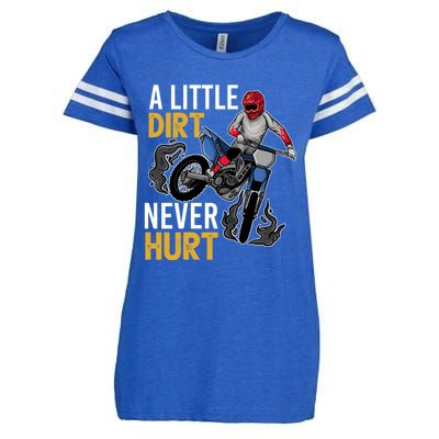 Funny Dirt Bike Design For Boy Girl Motorbike Racing Enza Ladies Jersey Football T-Shirt