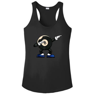 Funny Dabbing Billiard 8 Ball Pool Player Snooker Gift Ladies PosiCharge Competitor Racerback Tank