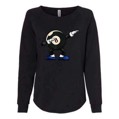 Funny Dabbing Billiard 8 Ball Pool Player Snooker Gift Womens California Wash Sweatshirt