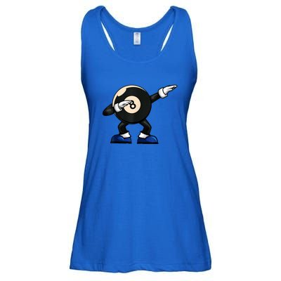 Funny Dabbing Billiard 8 Ball Pool Player Snooker Gift Ladies Essential Flowy Tank