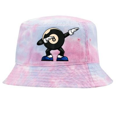 Funny Dabbing Billiard 8 Ball Pool Player Snooker Gift Tie-Dyed Bucket Hat