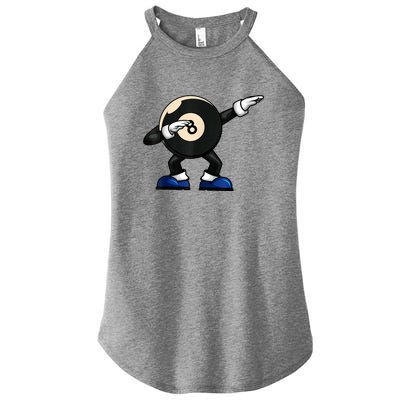 Funny Dabbing Billiard 8 Ball Pool Player Snooker Gift Women's Perfect Tri Rocker Tank