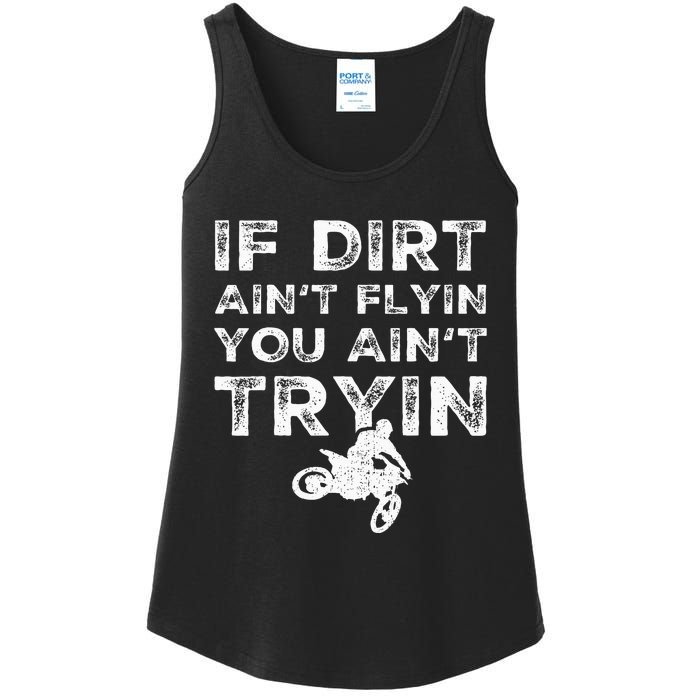 Funny Dirt Bike Riding Mx Motocross Rider Supercross Ladies Essential Tank