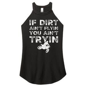 Funny Dirt Bike Riding Mx Motocross Rider Supercross Women's Perfect Tri Rocker Tank