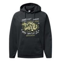 Fathers Day Best Dad Ever Performance Fleece Hoodie