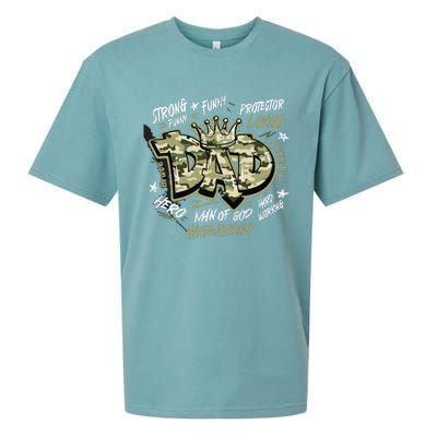 Fathers Day Best Dad Ever Sueded Cloud Jersey T-Shirt