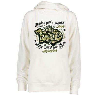 Fathers Day Best Dad Ever Womens Funnel Neck Pullover Hood