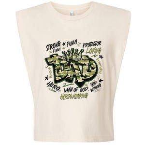 Fathers Day Best Dad Ever Garment-Dyed Women's Muscle Tee