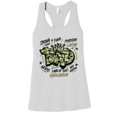 Fathers Day Best Dad Ever Women's Racerback Tank