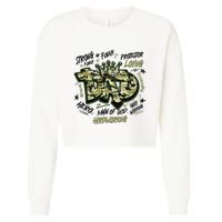 Fathers Day Best Dad Ever Cropped Pullover Crew