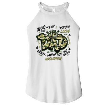 Fathers Day Best Dad Ever Women's Perfect Tri Rocker Tank