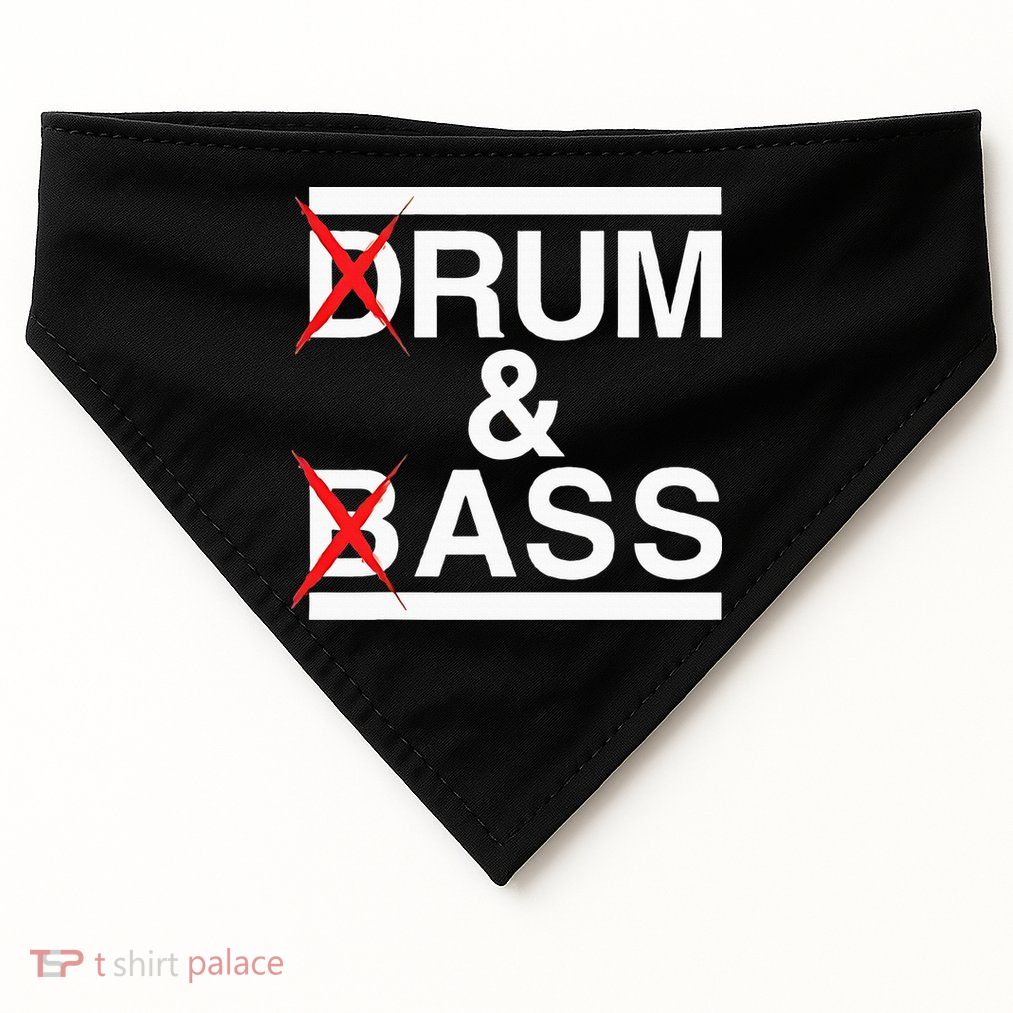 Funny Drum & Bass Rum & Ass Lovers USA-Made Doggie Bandana