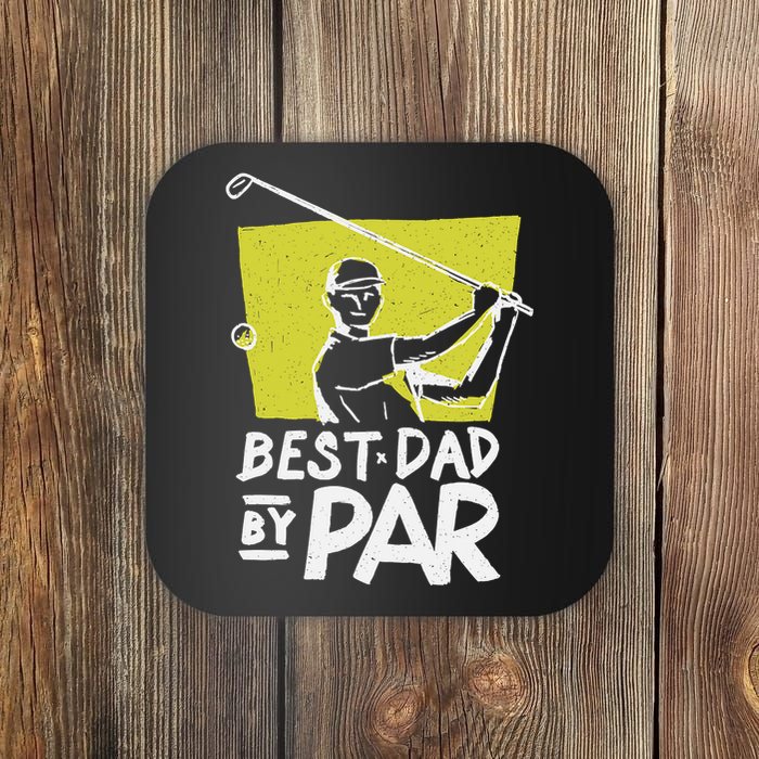 Father's Day Best Dad Golf Club Golfer Gift For Dad Coaster