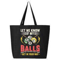 Father's Day Billiards Let Me Know If My Balls Gift For Dad 25L Jumbo Tote