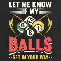 Father's Day Billiards Let Me Know If My Balls Gift For Dad 25L Jumbo Tote