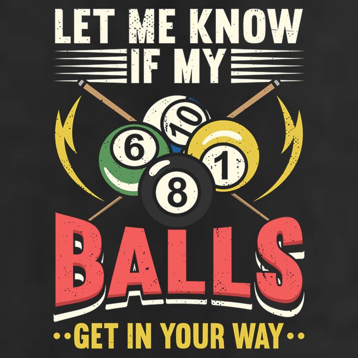 Father's Day Billiards Let Me Know If My Balls Gift For Dad 25L Jumbo Tote