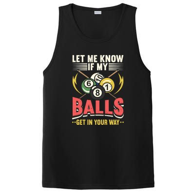 Father's Day Billiards Let Me Know If My Balls Gift For Dad PosiCharge Competitor Tank