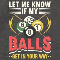 Father's Day Billiards Let Me Know If My Balls Gift For Dad Vector Backpack