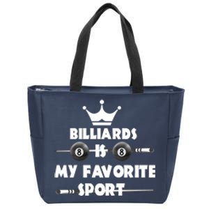 Father's Day Billiards Is My Favorite Sport Funny Pool Gift For Dad Zip Tote Bag