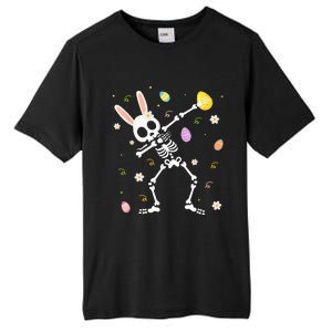 Funny Dabbing Bunny Skeleton Hunting Eggs easter Tall Fusion ChromaSoft Performance T-Shirt