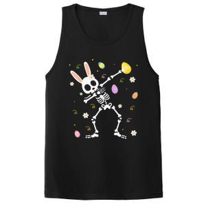 Funny Dabbing Bunny Skeleton Hunting Eggs easter PosiCharge Competitor Tank