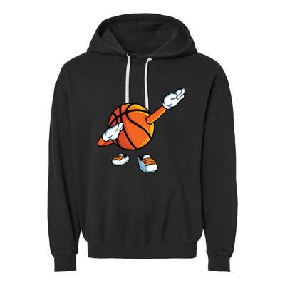 Funny Dabbing Basketball Dancing Ball Game In Shoes For Boy Garment-Dyed Fleece Hoodie