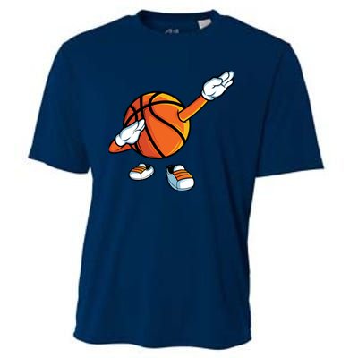 Funny Dabbing Basketball Dancing Ball Game In Shoes For Boy Cooling Performance Crew T-Shirt