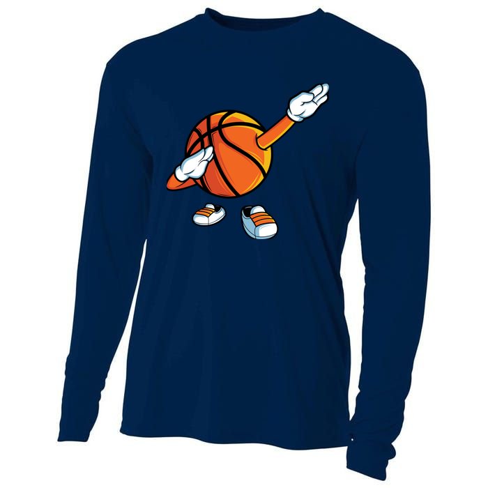 Funny Dabbing Basketball Dancing Ball Game In Shoes For Boy Cooling Performance Long Sleeve Crew