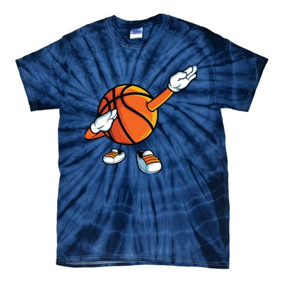 Funny Dabbing Basketball Dancing Ball Game In Shoes For Boy Tie-Dye T-Shirt