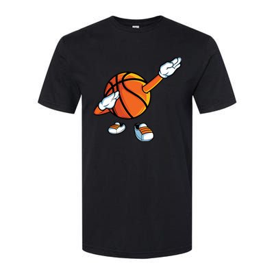 Funny Dabbing Basketball Dancing Ball Game In Shoes For Boy Softstyle CVC T-Shirt