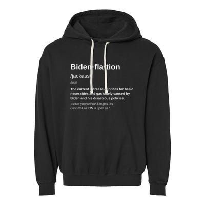 Funny Definition BidenFlation The Cost Of Voting Disaster Garment-Dyed Fleece Hoodie