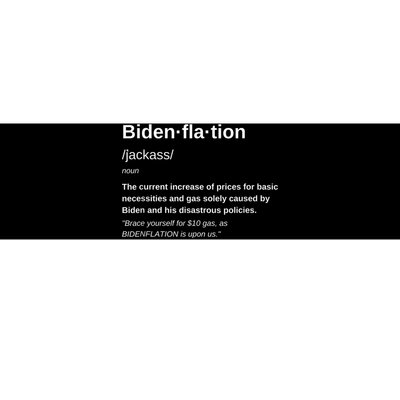 Funny Definition BidenFlation The Cost Of Voting Disaster Bumper Sticker