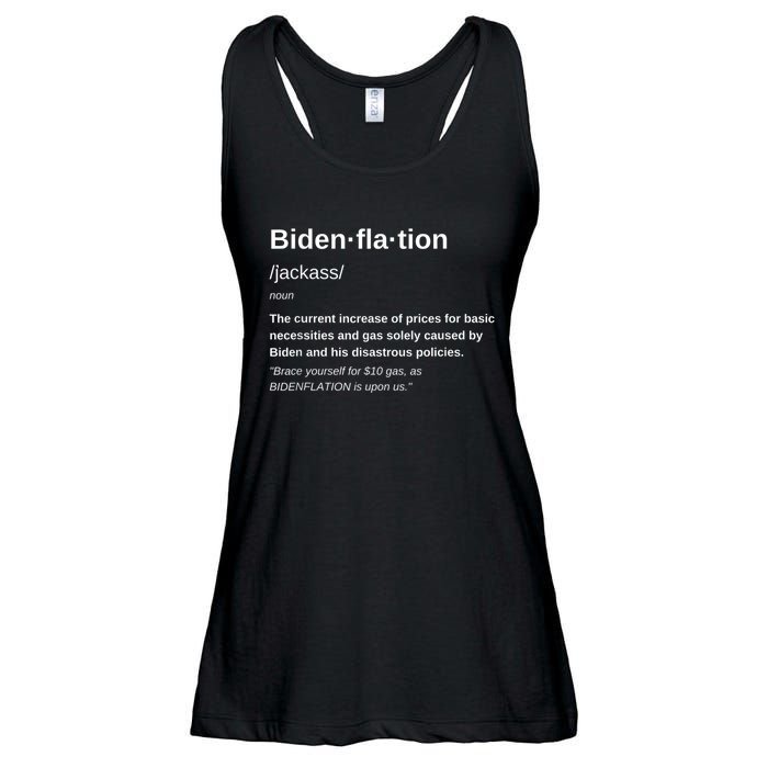 Funny Definition BidenFlation The Cost Of Voting Disaster Ladies Essential Flowy Tank