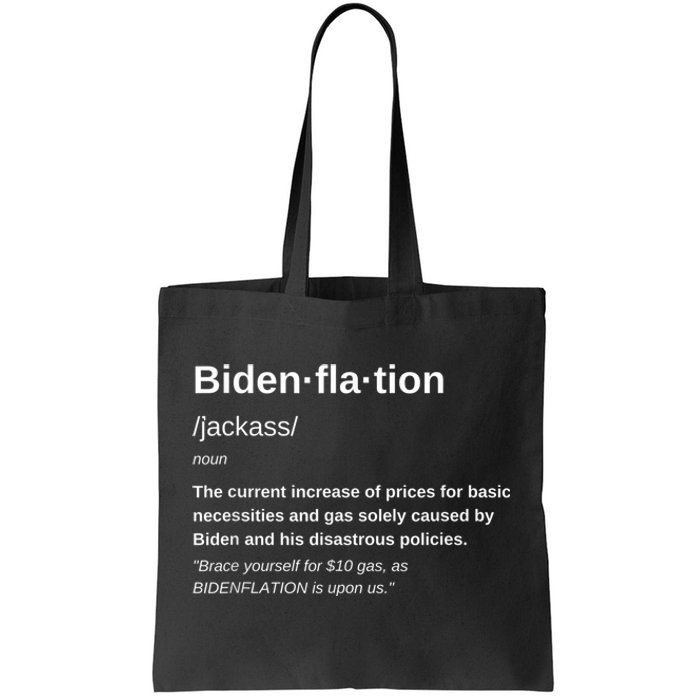 Funny Definition BidenFlation The Cost Of Voting Disaster Tote Bag