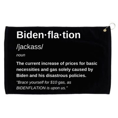 Funny Definition BidenFlation The Cost Of Voting Disaster Grommeted Golf Towel