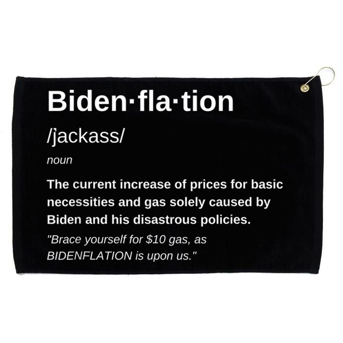 Funny Definition BidenFlation The Cost Of Voting Disaster Grommeted Golf Towel