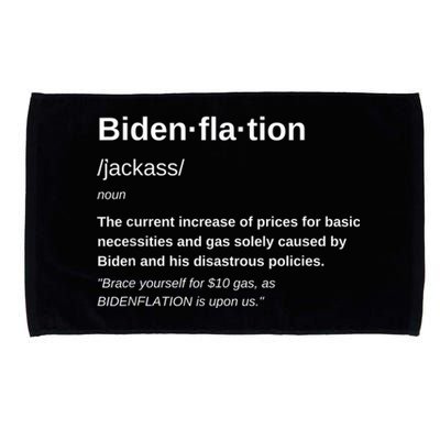 Funny Definition BidenFlation The Cost Of Voting Disaster Microfiber Hand Towel