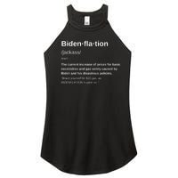 Funny Definition BidenFlation The Cost Of Voting Disaster Women's Perfect Tri Rocker Tank